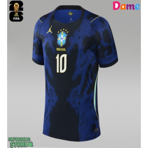 Brasilien Neymar Jr #10 Replika Udebanetrøje Dame VM 2026 Kortærmet